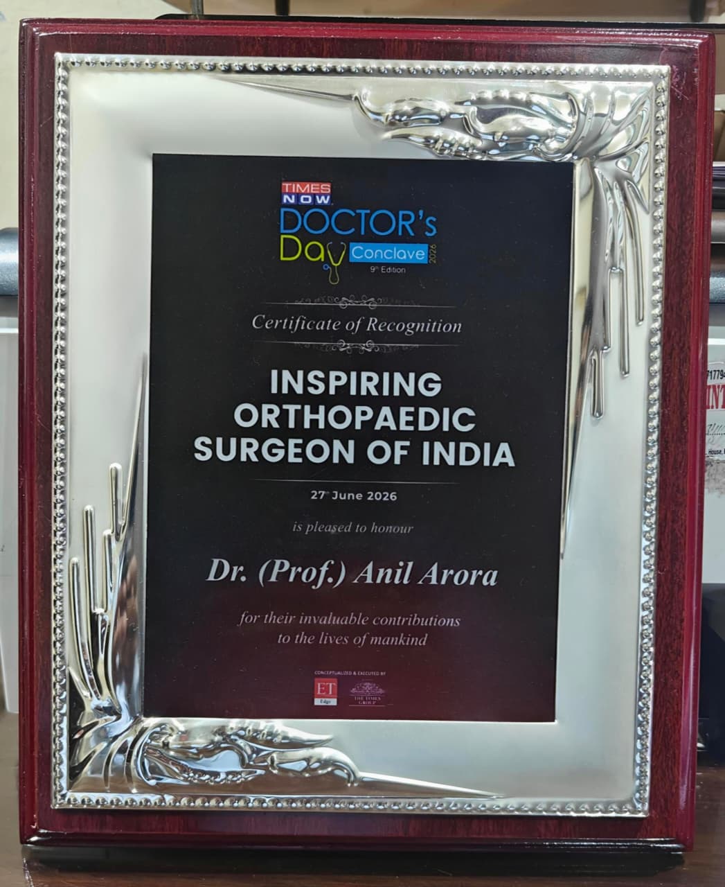 INSPIRING ORTHOPAEDIC SURGEON OF INDIA